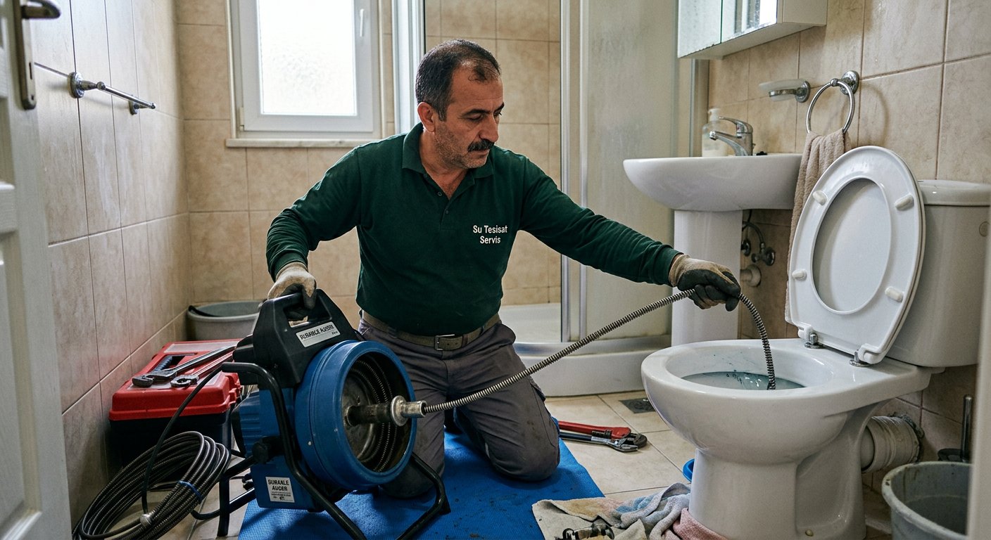 Su tesisatçısı saha çalışması