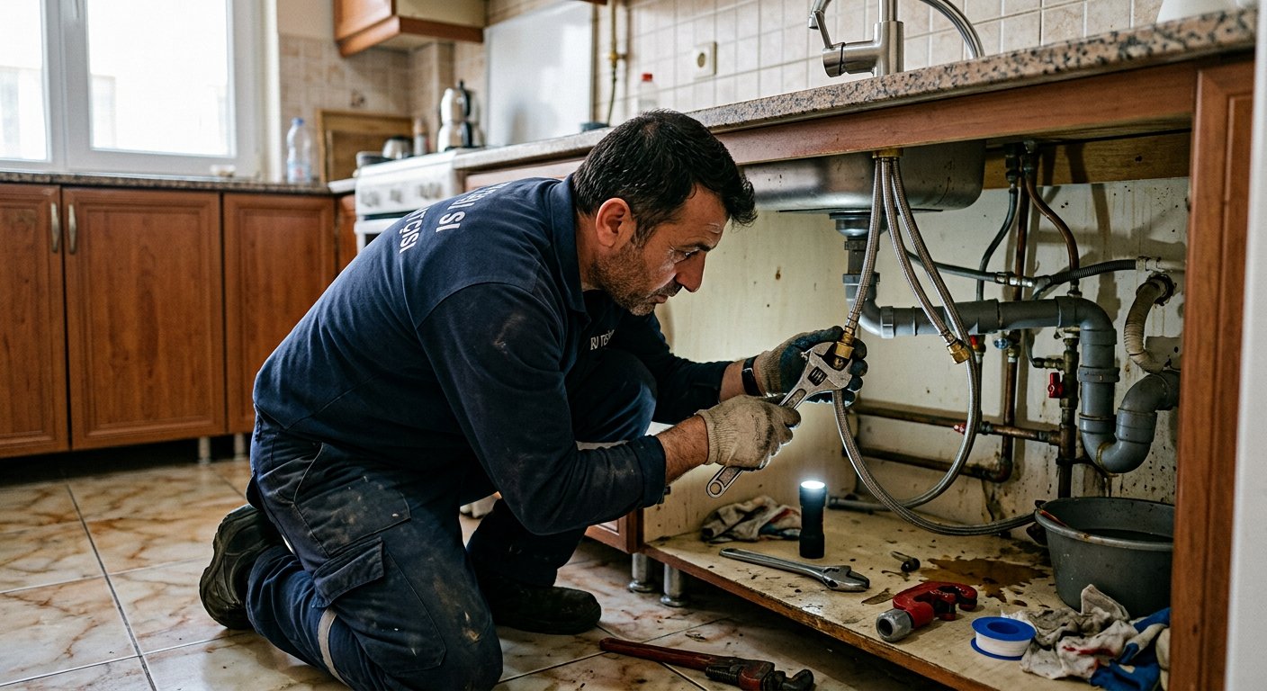 Pimaş ve PVC Boru Tamiri onarım aşaması